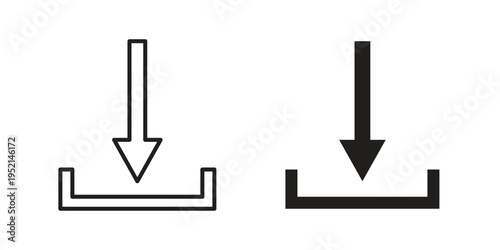 Download arrow icon for web and mobile app. Vector icons