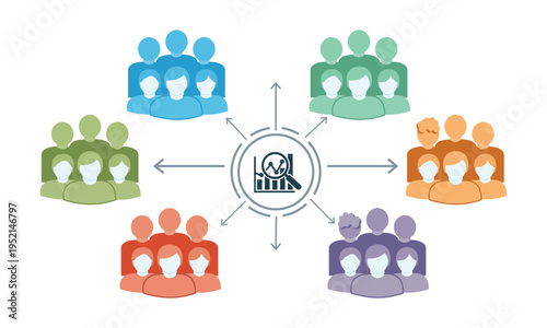 Target audience analysis and customer segmentation infographic