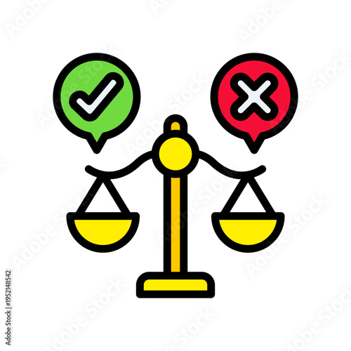 Morality lineal color icon