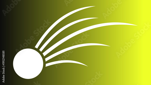 Illustration of Sun symbol radiating light on gradient background