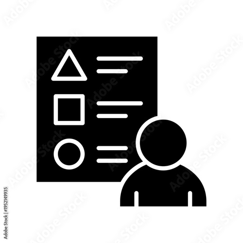 Bild auf Leinwand Duty glyph icon