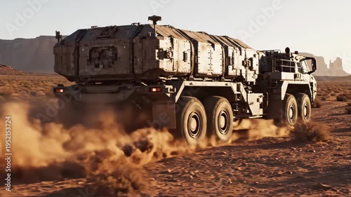 Armored heavy transport for defense logistics and vehicle testing
