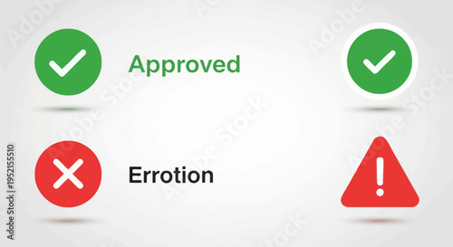 Iconic ui symbols representing actions information and states on a grey background