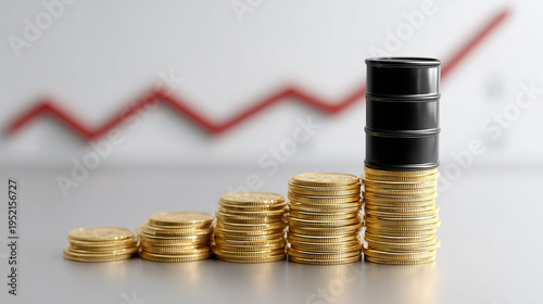 Oil Barrel & Rising Coins: ...
