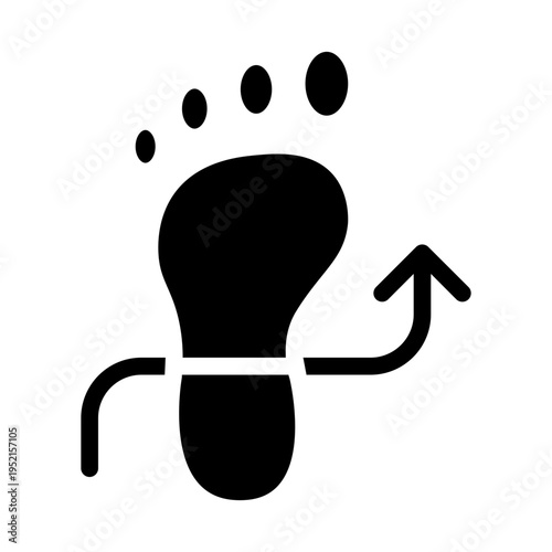 Pedometer Step Tracker Solid Icon