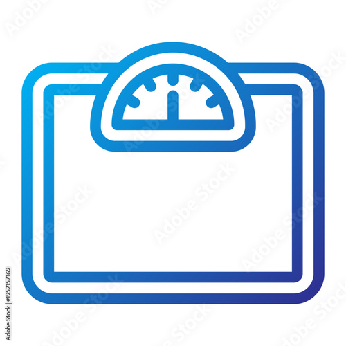 Weight Tracking Line Gradient Icon