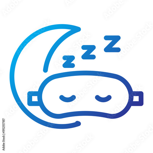 Sleep Monitoring Line Gradient Icon