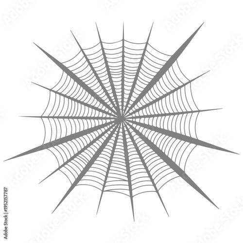 Realistic spider web vector illustration set isolated on transparent background. Creepy cobweb corner decoration for Halloween design, spooky gothic gothic aesthetic, hand-drawn net pattern graphic.