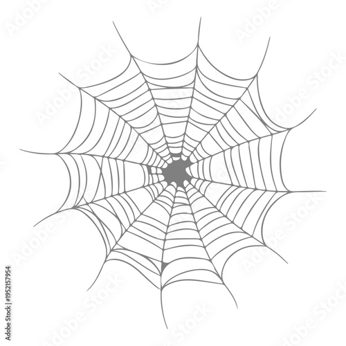 Realistic spider web vector illustration set isolated on transparent background. Creepy cobweb corner decoration for Halloween design, spooky gothic gothic aesthetic, hand-drawn net pattern graphic.