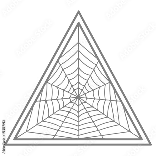 Realistic spider web vector illustration set isolated on transparent background. Creepy cobweb corner decoration for Halloween design, spooky gothic gothic aesthetic, hand-drawn net pattern graphic.