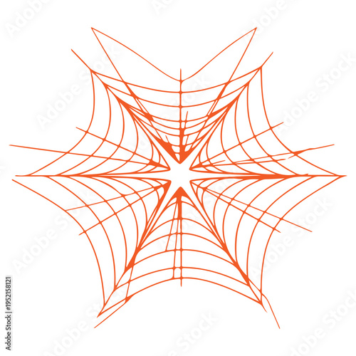 Realistic spider web vector illustration set isolated on transparent background. Creepy cobweb corner decoration for Halloween design, spooky gothic gothic aesthetic, hand-drawn net pattern graphic.