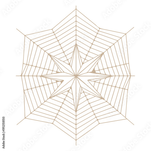 Realistic spider web vector illustration set isolated on transparent background. Creepy cobweb corner decoration for Halloween design, spooky gothic gothic aesthetic, hand-drawn net pattern graphic.