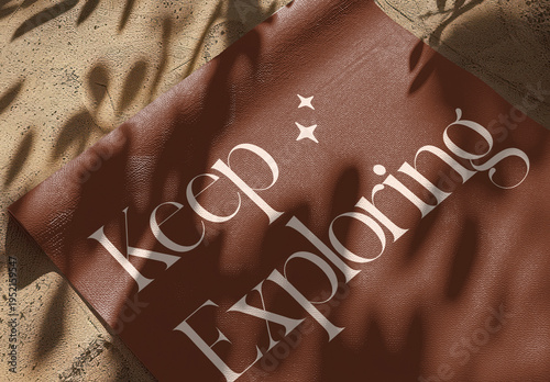 Inspirational Yoga Mat Mockup With Shadow Play PSD