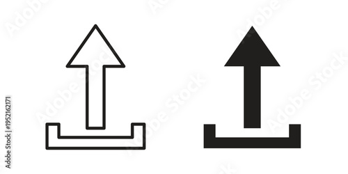 Export icon in black and white. clipart and line style icons