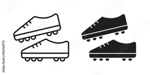 Cleats icon set, logo vector eps10
