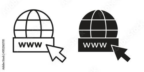 Domain icon set, logo vector eps10