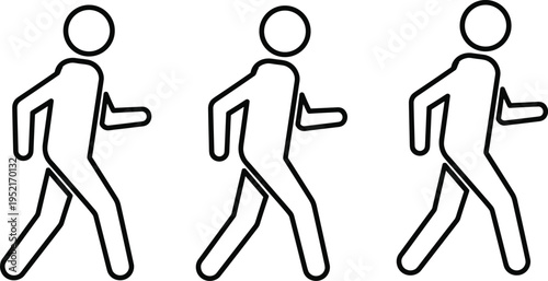 Black silhouette illustration of a woman and girl in swimsuits as a vector sport symbol and running person pictogram design