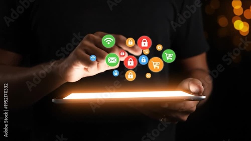 Tablet Icons Appears When Touched