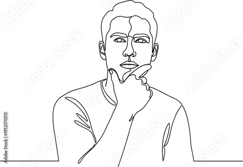 Vector illustration of a black hair businessman character and a woman person with a hand drawn sketch style showing a guy with glasses art and people faces with cartoon head expressions