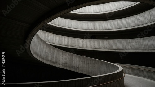 Concrete Spiral Parking Garage Ramp