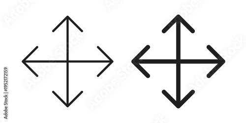 Drag icon collection vector illustrations, Vector pictogram