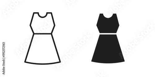Dress icon collection vector illustrations, Vector pictogram
