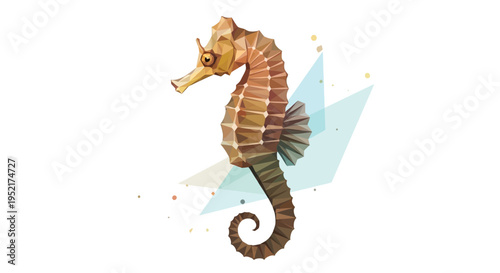 Brown Seahorse Marine Life Creature.