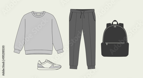 Casual Outfit Illustration