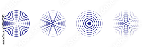 Vector halftone radial radio signal. vector illustration.