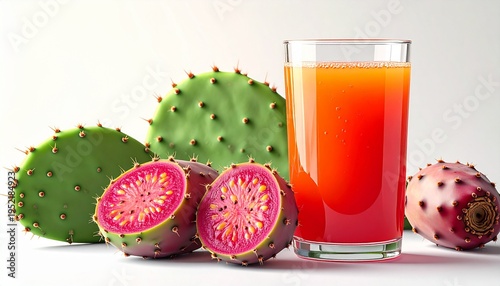 Prickly pear fruit and juice, a refreshing desert treat.