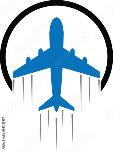 vector illustration of airplanes