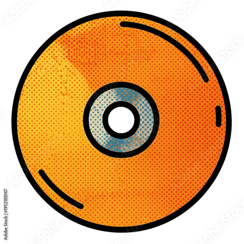 orange cd disk