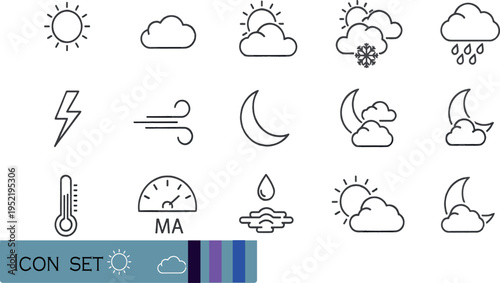 Print Hand-Drawn Environmental Awareness and Climate Change Icon Set Featuring Renewable Energy Global Warming Melting Glaciers and Sustainability Symbols for Eco-Friendly Design