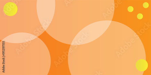 Colorful geometric background. Orange elements with fluid gradient. Dynamic shapes composition. Vector illustration