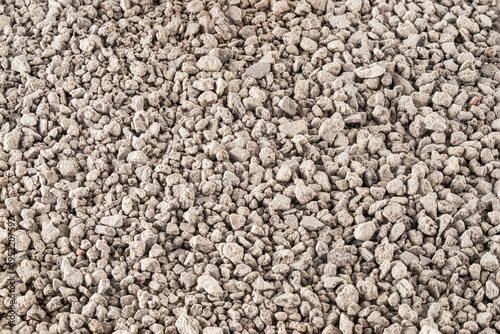 Obraz na plátně Textured Background of Mineral Filler Granulate Top View – Natural Absorbent Mat