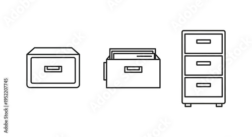 Filing Cabinet Drawers Office Storage Units.