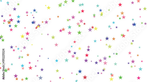 Colorful Abstract Stars Pattern Background Illustration
