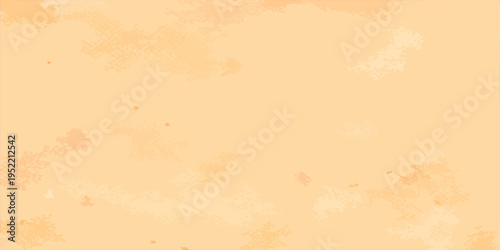 An ancient parchment surface with a worn vintage pattern and dirty stained texture creates an old grunge background on rough brown paper