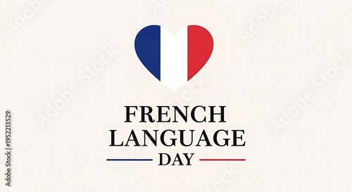 French language day celebration with heart symbol and flag colors Free Download French language day celebration with heart symbol and flag colors - GFXLoad