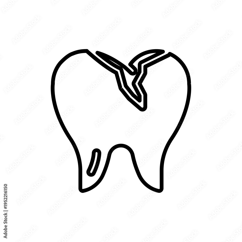 Obraz premium Dirt tooth icon