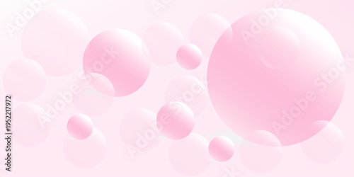 Abstract circle gradient soft light pink bokeh with curve pattern wave background for Graphic business background hitech technology digital design illustration web template backdrop desktop wallpaper