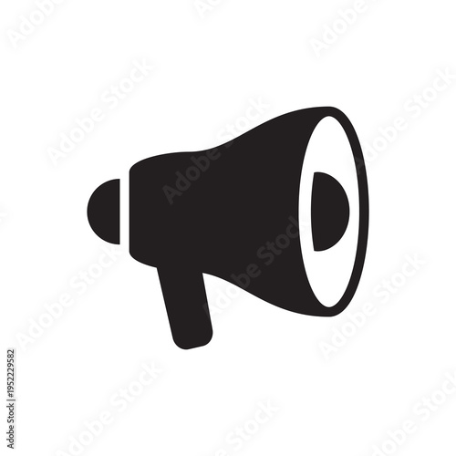 Megaphone speaker for marketing announcement and promotion icon