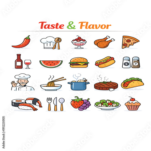 Taste & Flavor Concept – Rich Culinary Experience and Sensory Delight