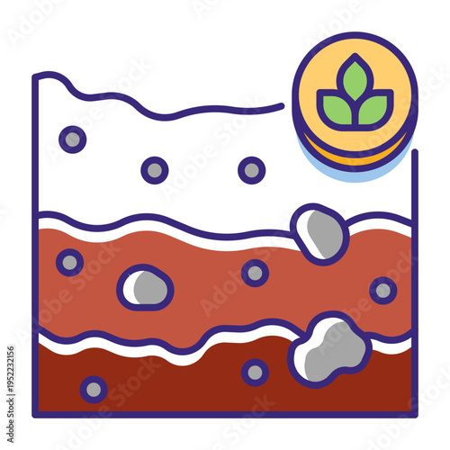 This Soil icon is suitable for gardening, etc