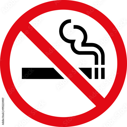 Foto No smoking symbol on transparent background, icon of forbidden cigarette, sign o