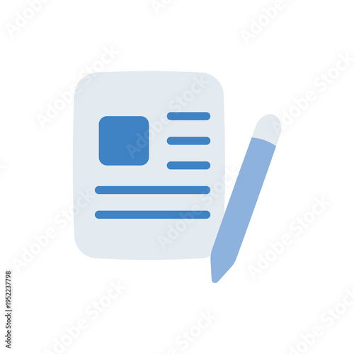 Content writing and professional copywriting service icon