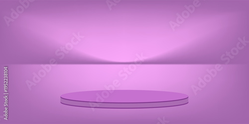 Podium stage stand showcase exhibition happy valentine day purple violet circle round hapyy valentine day romantic love holiday present marketing advertisement pastel showing platform.