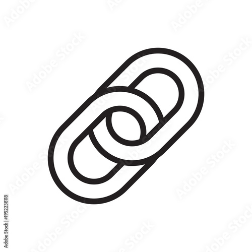 Link building strategy and backlink connection icon