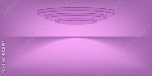 Podium stage stand showcase exhibition happy valentine day purple violet circle round hapyy valentine day romantic love holiday present marketing advertisement pastel showing platform.