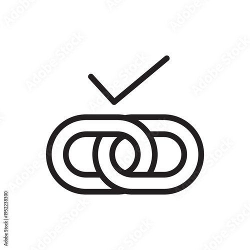 Verified backlink and secure link building SEO icon